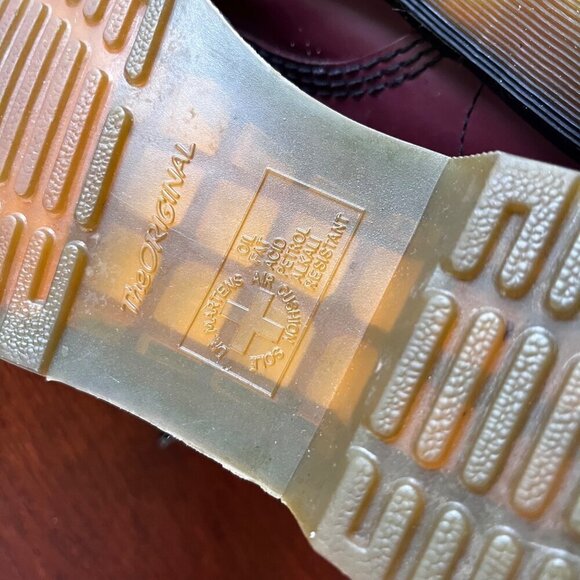 Dr.‎ Martens 1460 Cherry Red Leather Boots Size 5 - Picture 5 of 11